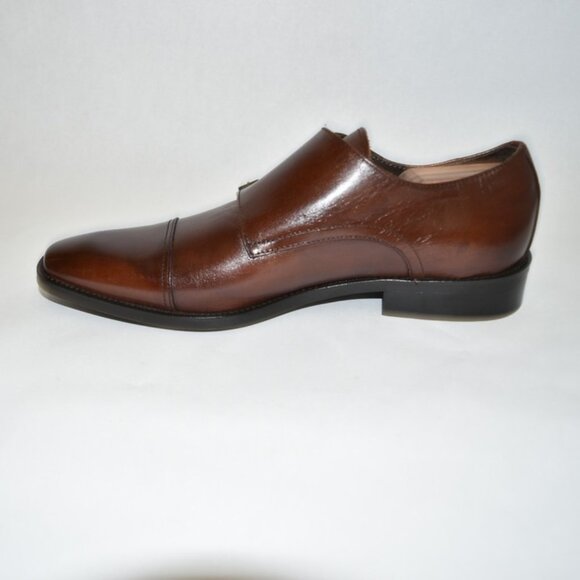 New! To Boot New York \'Morgan\' Double Monk Strap Marrone Brown Sz 10 $325 DD222A